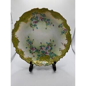 Antique Limoges Porcelain Scalloped Bowl from early 1900's.
